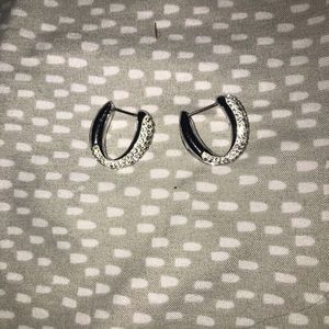 Swarovski hoop earrings